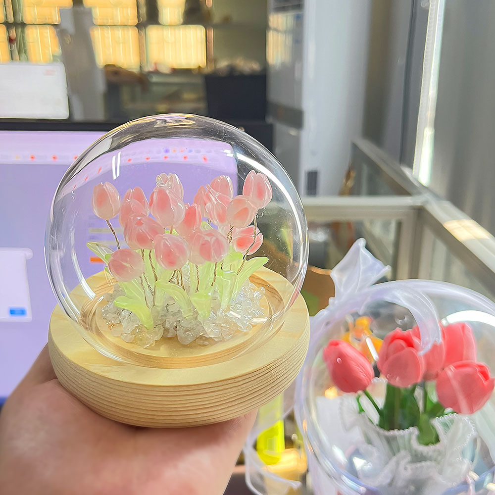 Heat Shrinkable Led Tulip Night Light Manual Diy Material Package