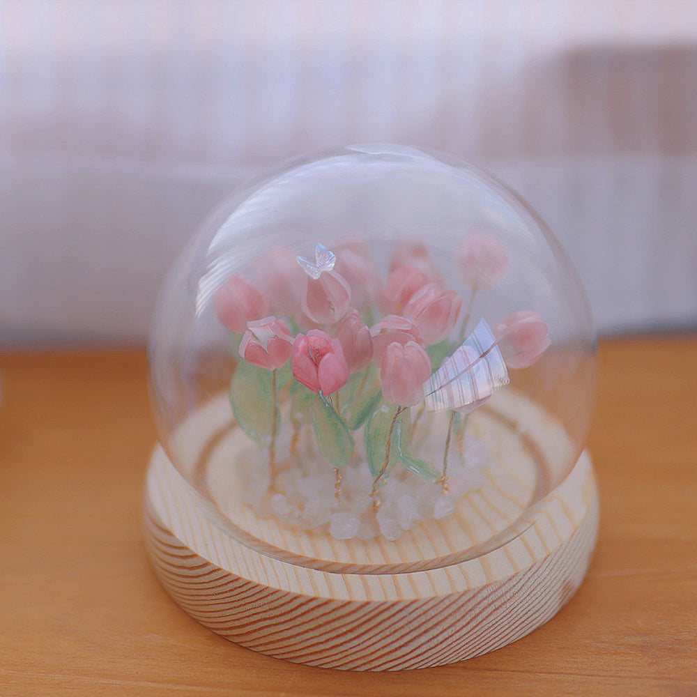 Heat Shrinkable Led Tulip Night Light Manual Diy Material Package